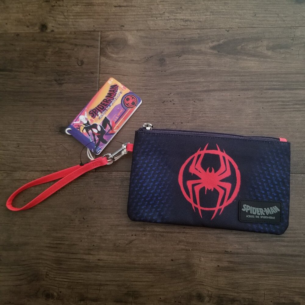 Loungefly Marvel Spider-Man Spider-Verse Miles Morales Nylon Wristlet Wallet